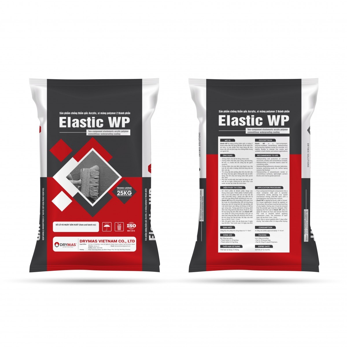 Elastic WP màng chống thấm gốc xi măng 2 thành phần