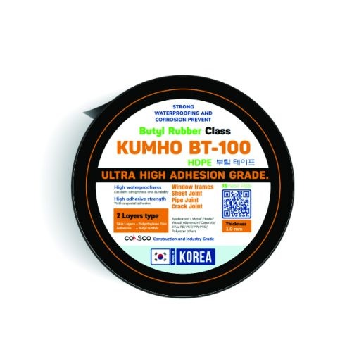 KUMHO TAPES BT100 Băng quấn chống ăn mòn cao cấp cho bề mặt kim loại